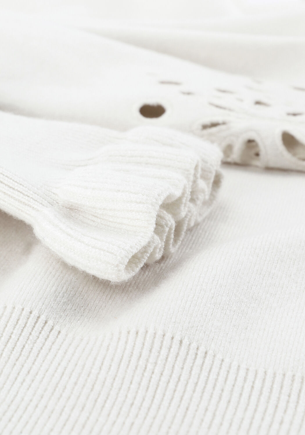 OBJECT Pull REYNARD LS KNIT PULLOVER en blanc - large