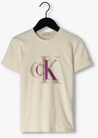 CALVIN KLEIN T-shirt COLOUR BLOCK MONOGRAM T-SHIRT Blanc - medium
