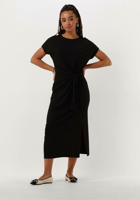 Zwarte KNIT-TED Midi jurk STERRE - large
