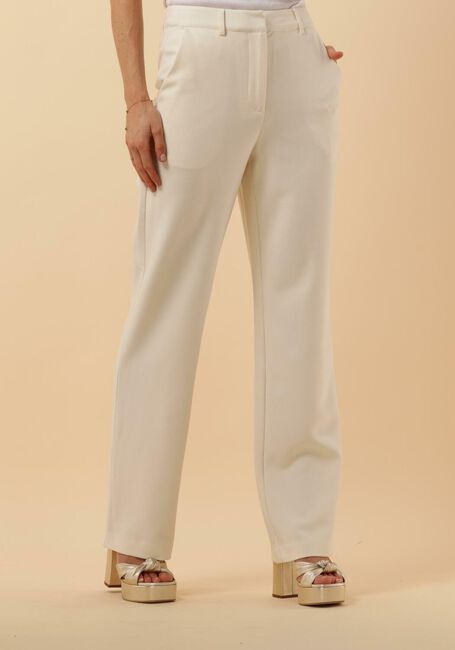 Gebroken wit Y.A.S.  YASLIZZIE HW STRAIGHT PANT - CELEB - large