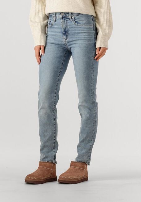 Lichtblauwe LEVI'S Slim fit jeans 724 HIGH RISE STRAIGHT BLUE WAVE LIGHT - large