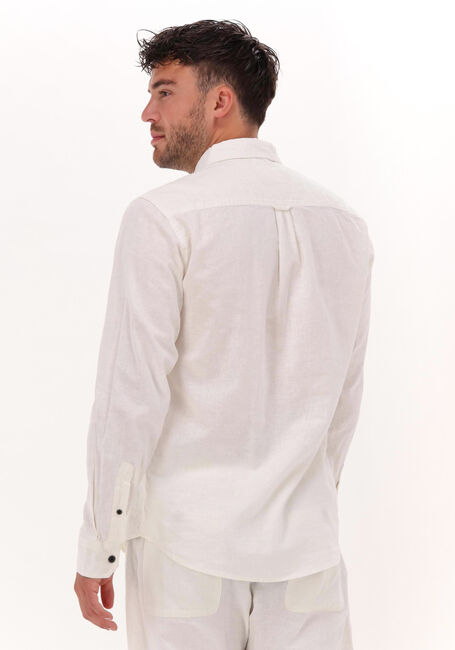 ANERKJENDT Chemise décontracté AKLOUIS LINEN SHIRT Blanc - large