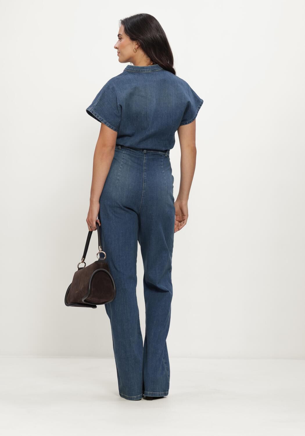 EST'SEVEN Combinaison HALEY JUMPSUIT DENIM en bleu - large
