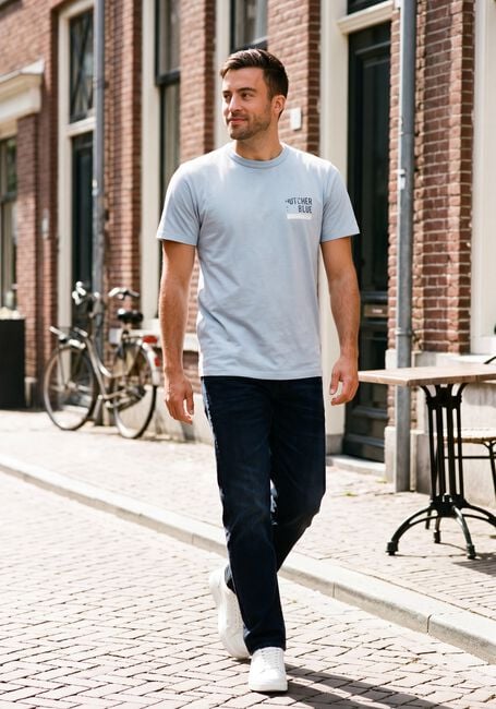 Lichtblauwe BUTCHER OF BLUE T-shirt ARMY BRUSH TEE - large