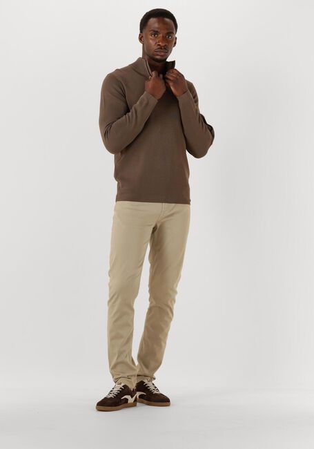 Taupe GENTI Trui TURTLE ZIP - large