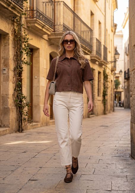 Witte JANICE Broeken/jumpsuits BAILEY - large