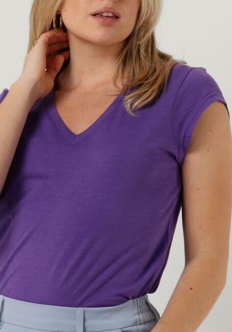 CC HEART T-shirt BASIC V-NECK T-SHIRT en violet - large