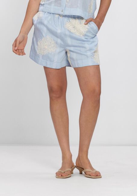 Lichtblauwe Y.A.S. Broeken/jumpsuits YASSKANA HW SHORTS - large