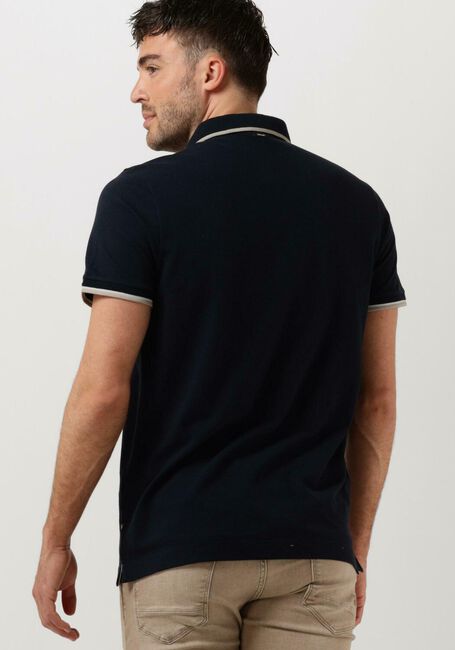 Donkerblauwe VANGUARD Polo SHORT SLEEVE POLO COTTON POLY WAFFLE STRUCTURE - large