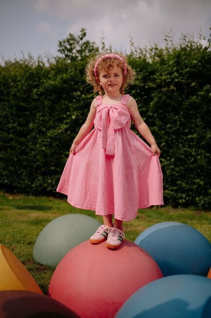 Roze DAILY BRAT Mini jurk BOW DRESS - large