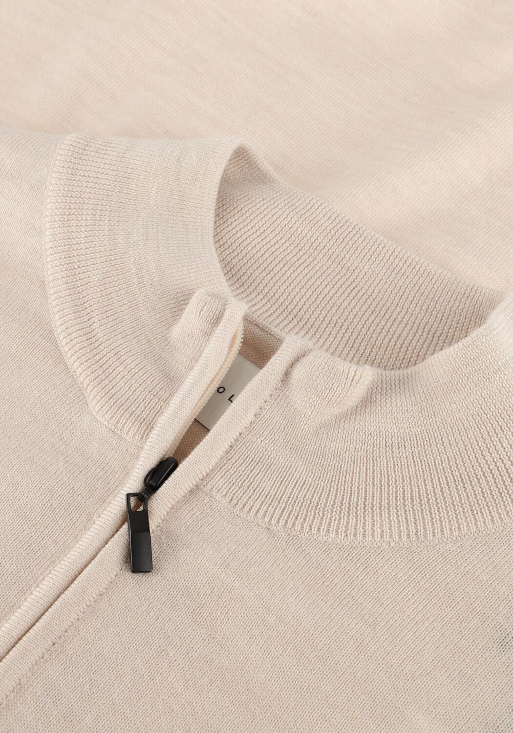 STEFANO LAURAN Pull HALF ZIP ANDERS en beige - large