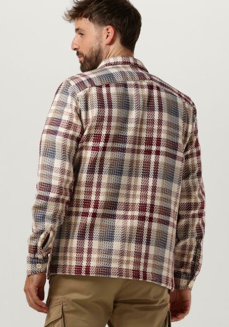CAST IRON Surchemise LONG SLEEVE HEAVY CHECK REGULAR FIT en beige - large