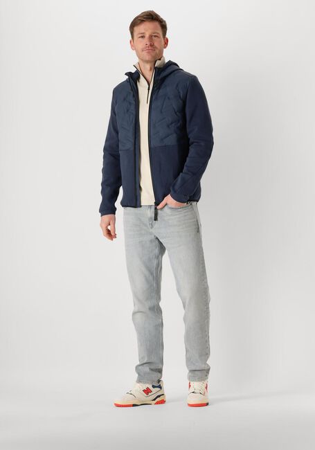 Blauwe CAST IRON Jack ZIP JACKET INTERLOCK NYLON - large