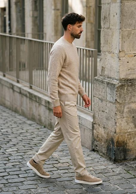 Beige PROFUOMO Chino TROUSER GD RLXCI - large