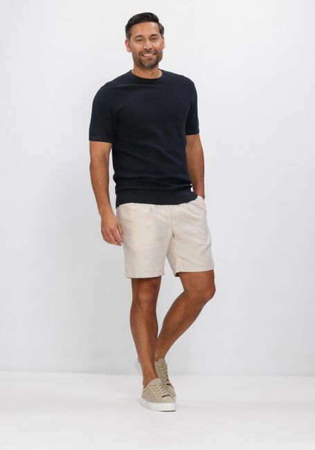 PROFUOMO Pantalon courte SHORT STRIPE en beige - large