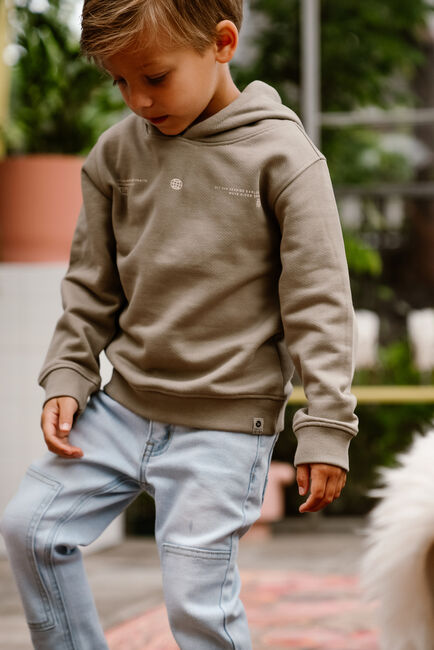 Beige DAILY7 Coltrui HOODIE BACKPRINT - large