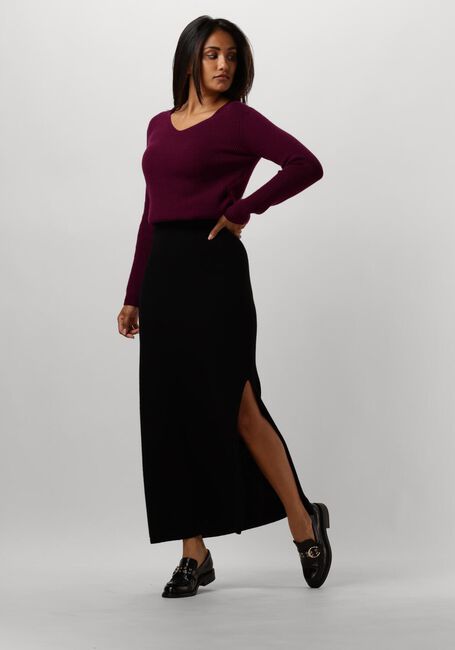 RESORT FINEST Pull V-NECK RIB KNIT en violet - large