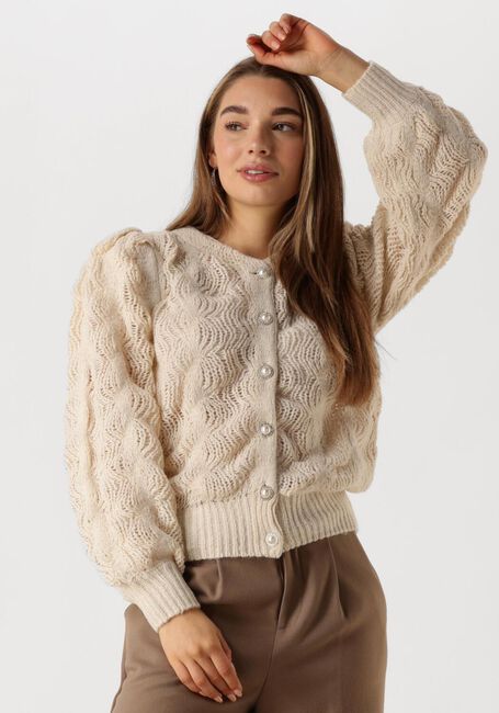 Y.A.S. Gilet YASBUBBLE LS KNIT CARDIGAN S. en beige - large