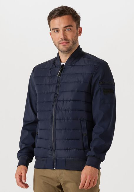 PURE PATH Veste matelassé REGULAR FIT PADDED JACKETS Bleu foncé - large