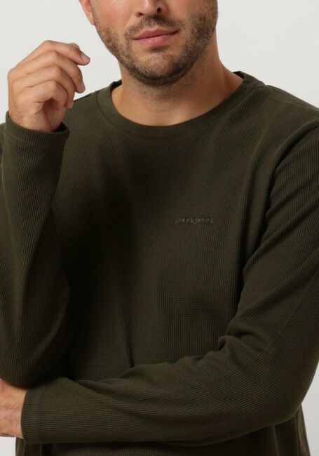ANERKJENDT Longsleeves AKSILO L/S WAFFLE EMB LS Vert foncé - large