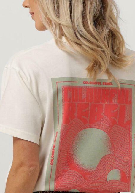 COLOURFUL REBEL T-shirt WAVES LOOSEFIT TEE Blanc - large