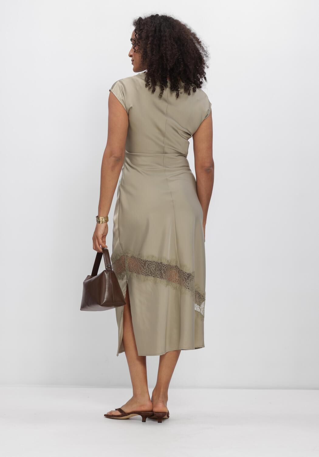 Groene MODSTR&Ouml;M Jurken TAILORMD LACE DRESS - large