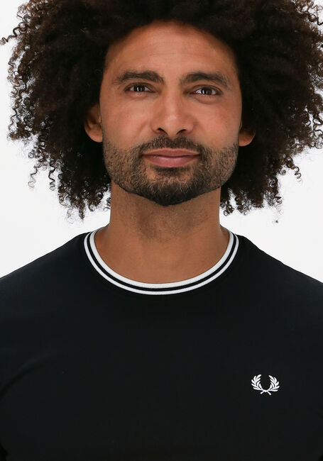 Zwarte FRED PERRY T-shirt TWIN TIPPED T-SHIRT - large