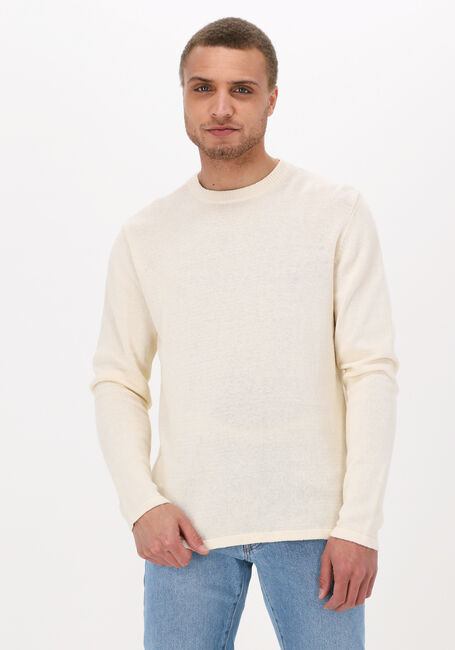 ANERKJENDT AKSAIL COTTON LINEN KNIT Polos & T-Shirts Blanc - large