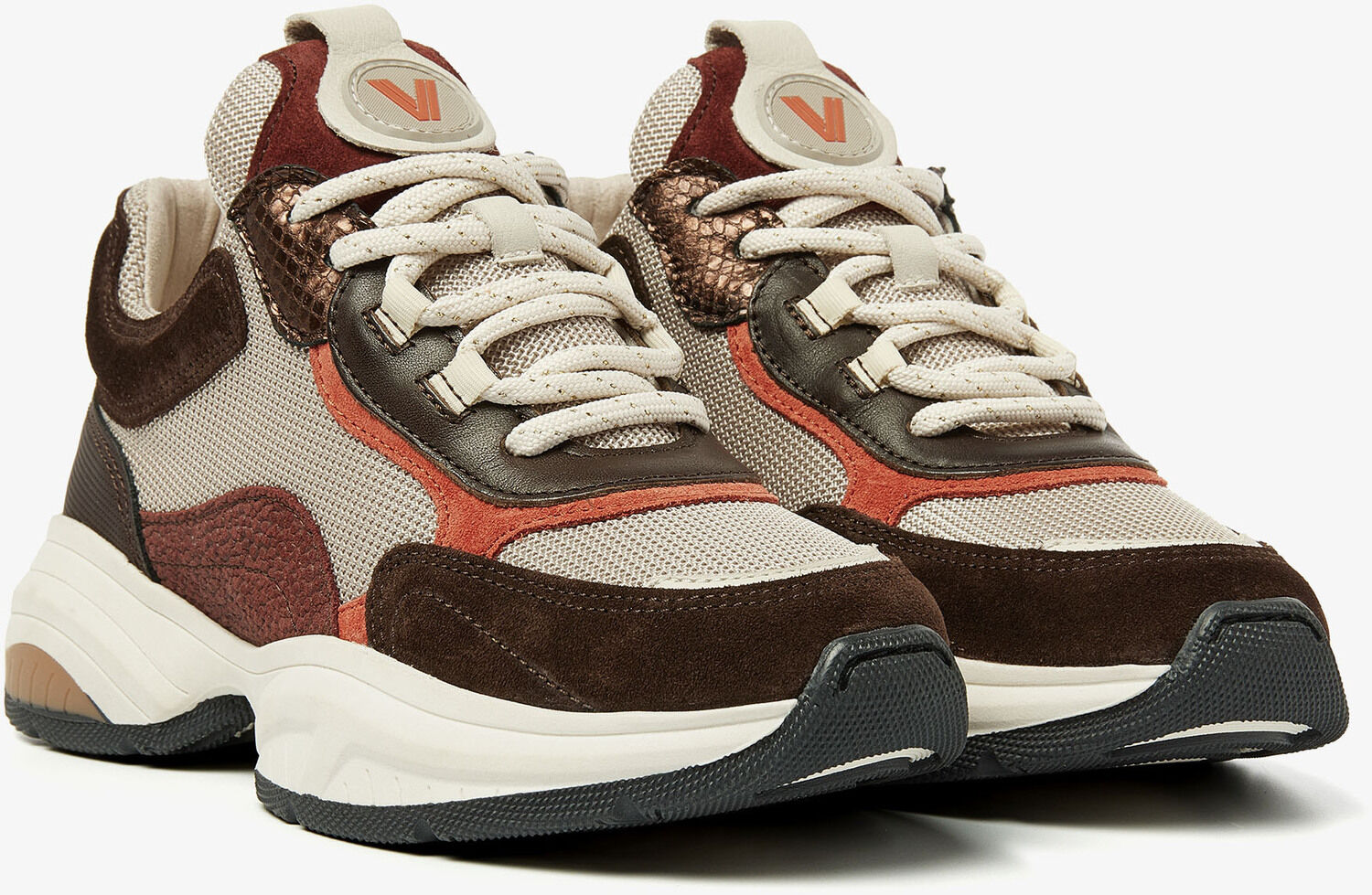 VIA VAI Baskets basses PEPPER FIN en rouge - large