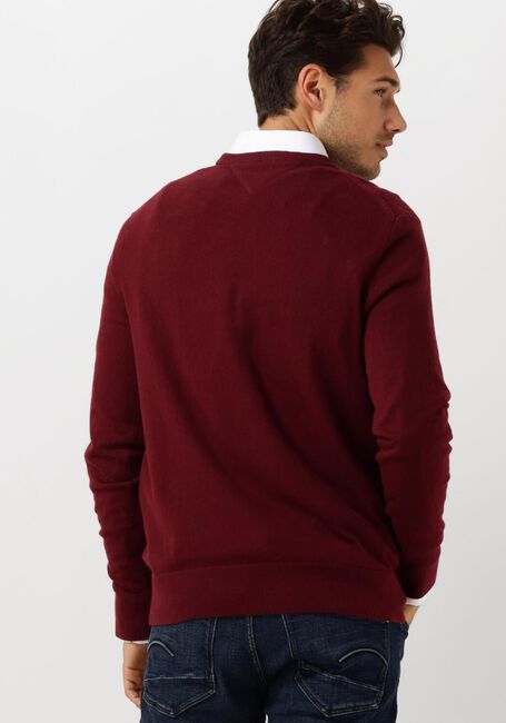 Bordeaux TOMMY HILFIGER Trui PIMA ORG CTN CASHMERE CREW NECK - large