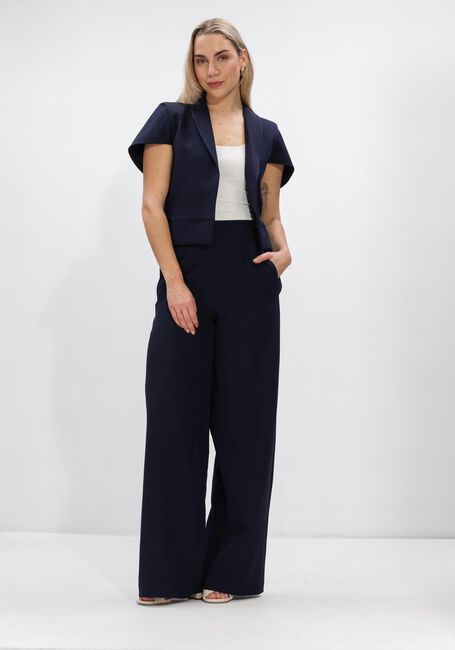 Donkerblauwe EST'SEVEN Wijde broek SCOTTIE PANTALON - large