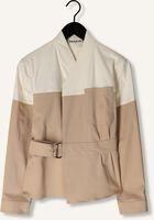 Beige VANILIA Blazer WRAP TWILL POCKET Beige VANILIA Blazer WRAP TWILL POCKET - medium