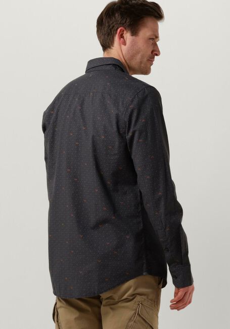 PME LEGEND Chemise décontracté LONG SLEEVE SHIRT PRINT ON CTN SLUB Bleu foncé - large