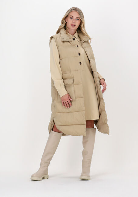 Beige MSCH COPENHAGEN Bodywarmer KAYSA WAISTCOAT - large