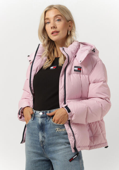 Roze TOMMY JEANS Gewatteerde jas OUTERWEAR SHORT PUFF - large