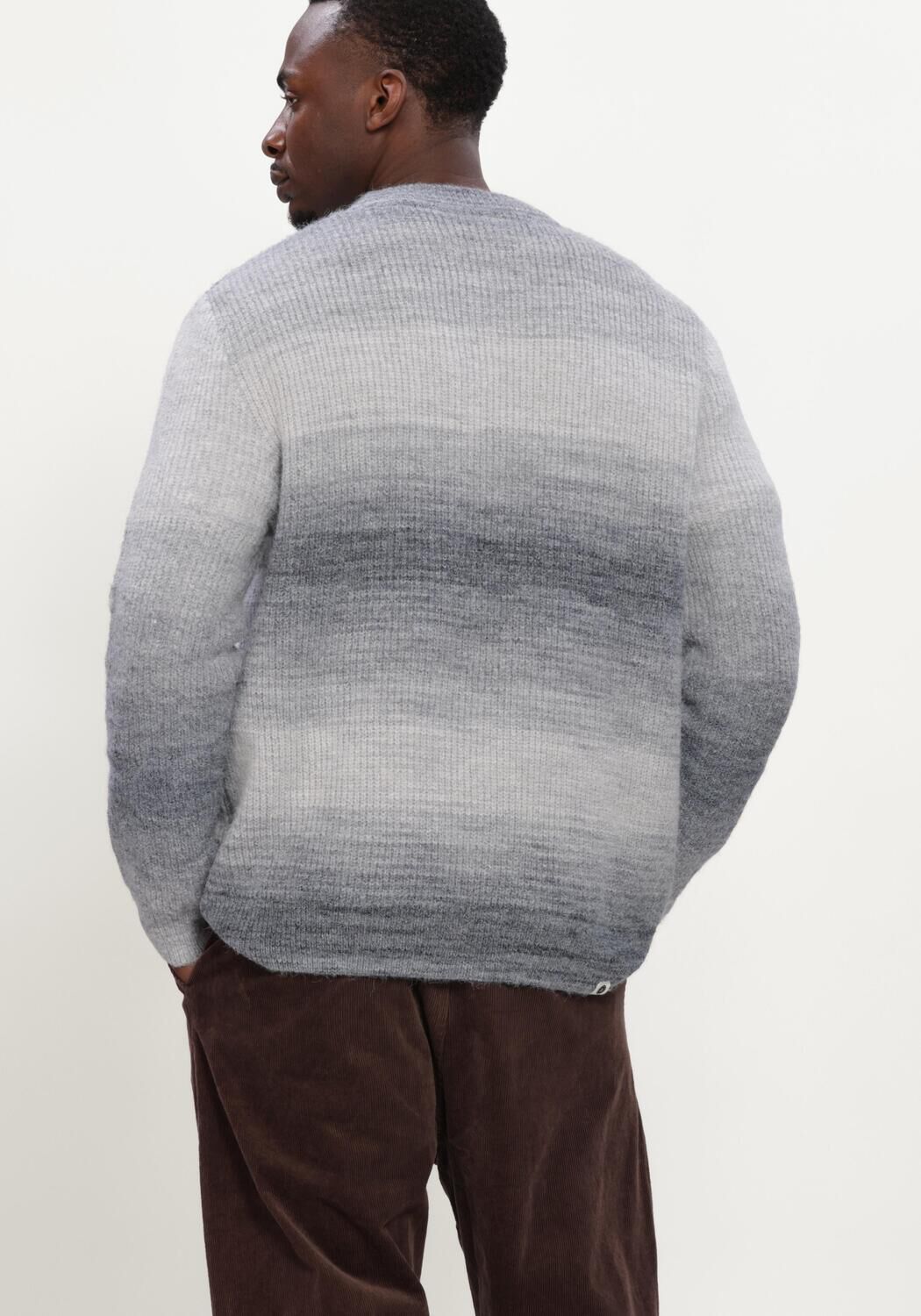 ANERKJENDT Pull AKSINUS SPACE DYE KNIT en gris - large