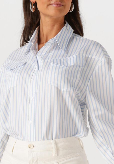 Lichtblauwe EST'SEVEN  FRANKY BLOUSE - large