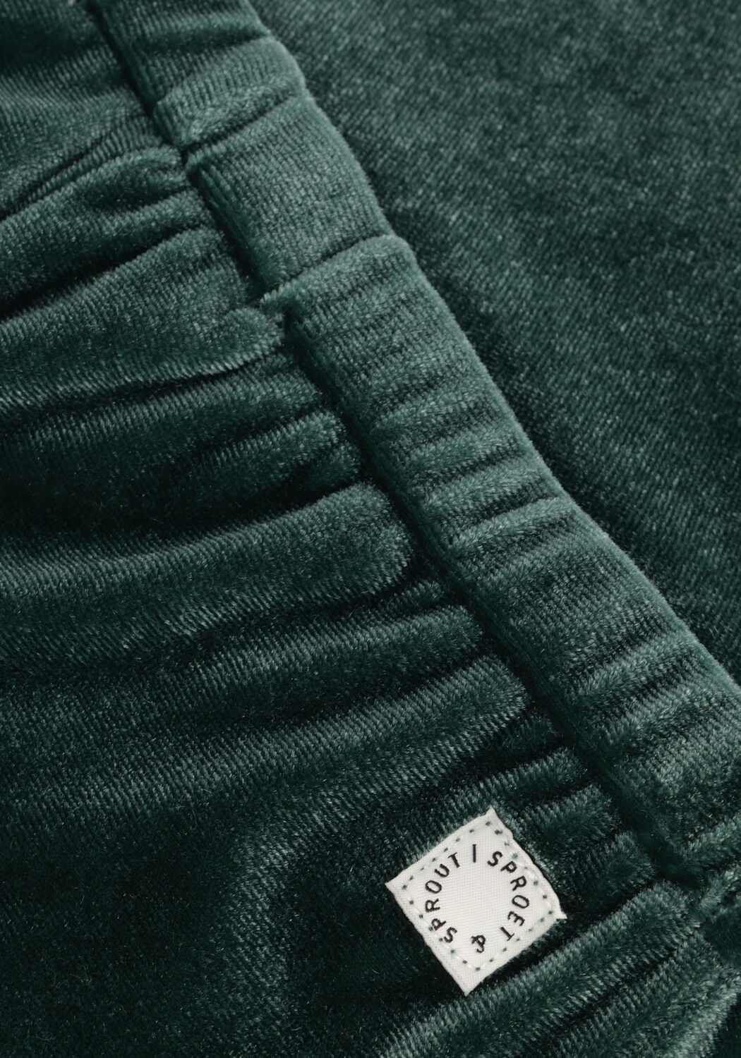 Sproet & Sprout Pantalon &eacute;vas&eacute; FLARE PANTS VELVET en vert - large