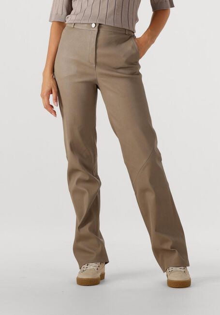 Taupe STUDIO AR Wijde broek MALEAH - large