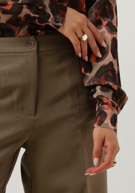 SUMMUM Pantalon large TROUSERS WIDE LEGS FOAM UNI Vert foncé - large