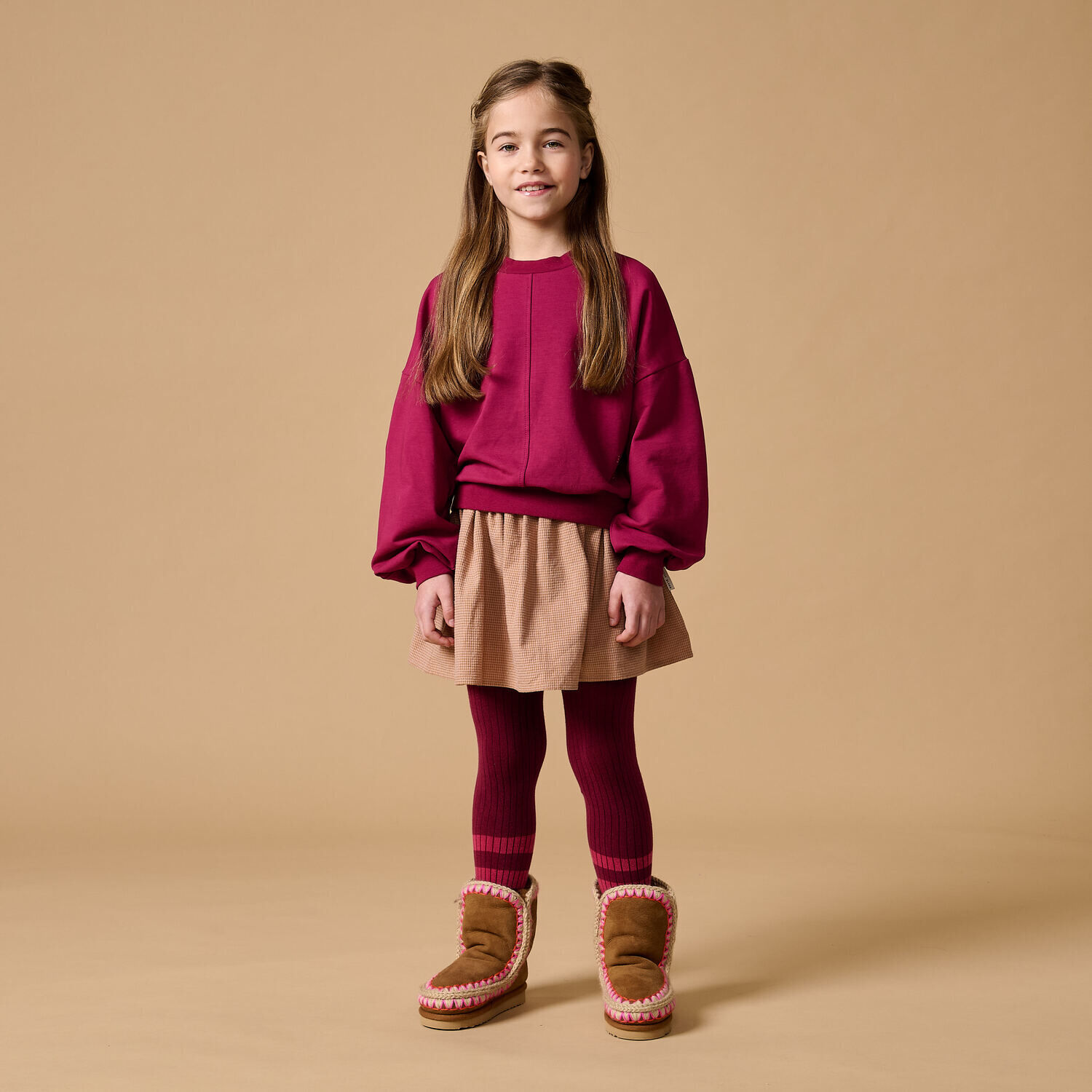 Paarse PETIT BLUSH Sweater LUCA SWEATER - large