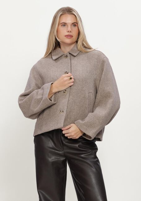 NEO NOIR Jack HAMRA HERRINGBONE TWILL JACKET en taupe - large