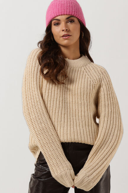 Beige OBJECT Trui JAMALIA L/S KNIT - large