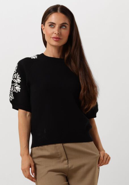 OBJECT T-shirt OBJRASHIA KNIT 2/4 RE PULLOVER en noir - large