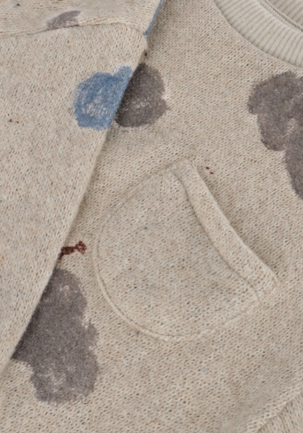 PLAY UP Pull PRINTED JERSEY SWEATER en bleu - large