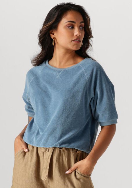 BY-BAR Haut NEVA SLUB TOP en bleu - large