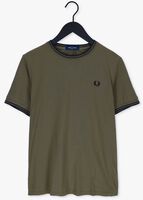 Groene FRED PERRY T-shirt TWIN TIPPED T-SHIRT