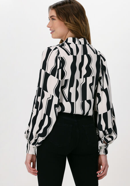 Gebroken wit SUMMUM  BLOUSE GRAPHIC TWO TONE - large