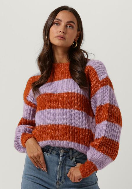 SELECTED FEMME Pull SCARLETT LS KNIT en marron - large