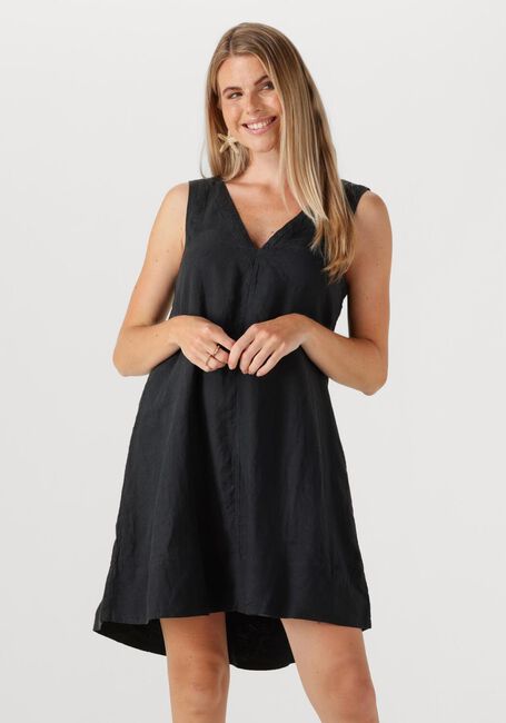 SELECTED FEMME Mini robe SLFLINNA SL SHORT LINEN DRESS en noir - large